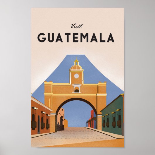 Guatemala Vintage Reiseplakat Poster (Vorne)