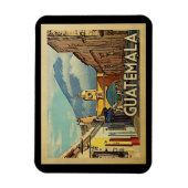 Guatemala Vintage Travel Magnet (Vertikal)