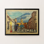 Guatemala Vintage Travel Puzzle<br><div class="desc">Guatemala Design im Vintage Travel Stil mit dem Santa Catalina Arch in Antigua.</div>