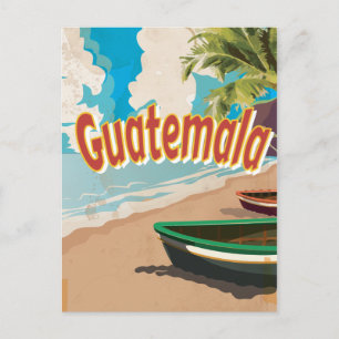 Guatemala Vintage-Urlaubsposter Postkarte