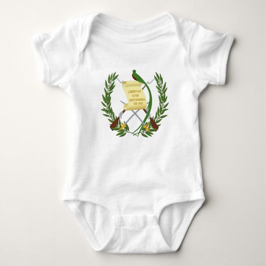 Guatemala-Wappen Baby Strampler (Vorderseite)