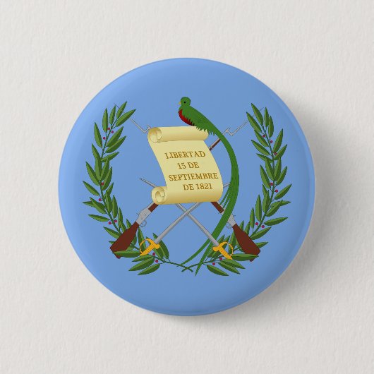 Guatemala-Wappen Button (Vorderseite)