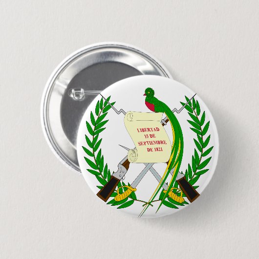 Guatemala-Wappen GT Button (Vorne & Hinten)