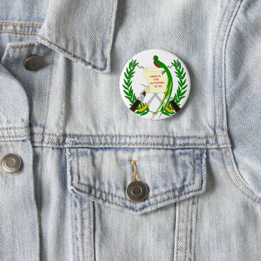 Guatemala-Wappen GT Button (Beispiel)