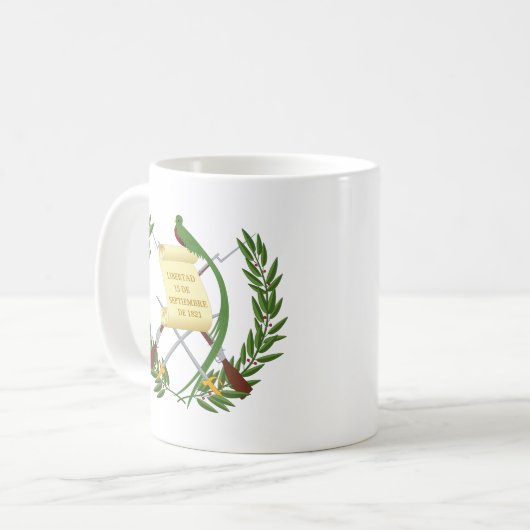Guatemala-Wappen Kaffeetasse (Vorderseite Links)