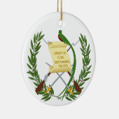 Guatemala-Wappen Keramik Ornament (Rechts)