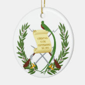 Guatemala-Wappen Keramik Ornament (Links)