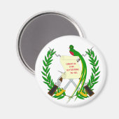 Guatemala-Wappen Magnet (Vorderseite/Rückseite)