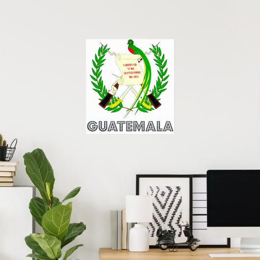 Guatemala-Wappen Poster (Heimbüro)