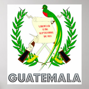 Guatemala-Wappen Poster