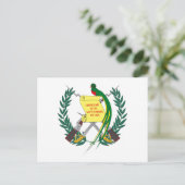 Guatemala-Wappen Postkarte (Stehend Vorderseite)