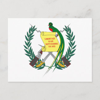 Guatemala-Wappen Postkarte