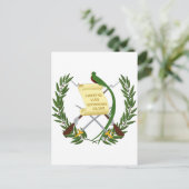 Guatemala-Wappen Postkarte (Stehend Vorderseite)