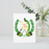 Guatemala-Wappen Postkarte (Stehend Vorderseite)