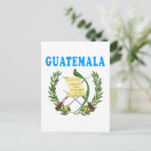 Guatemala-Wappen Postkarte (Stehend Vorderseite)