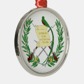 Guatemala-Wappen Silbernes Ornament (Rechts)