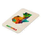Guatemala Wasserfarbenkarte Magnet (Linke Seite)