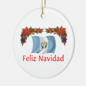 Guatemala-Weihnachten Keramikornament (Links)