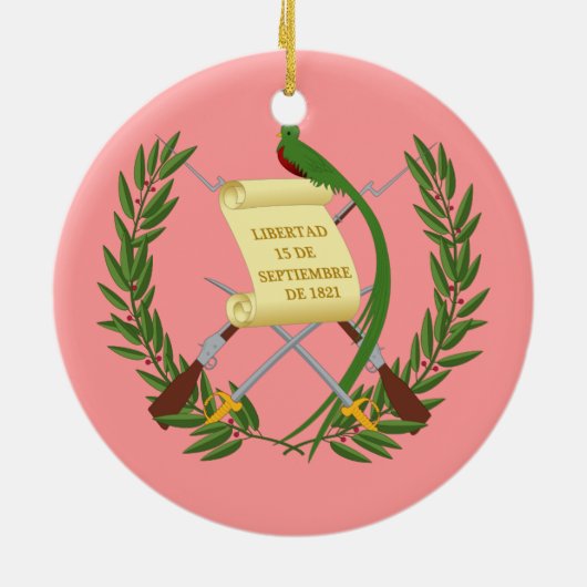 GUATEMALA* Weihnachtsdekoration Keramikornament (Hinten)