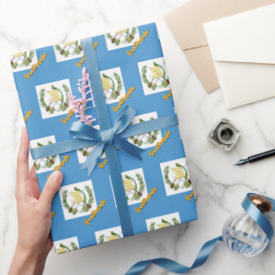 Guatemala Wrapping Paper, Guatemala Flag Patriots Geschenkpapier