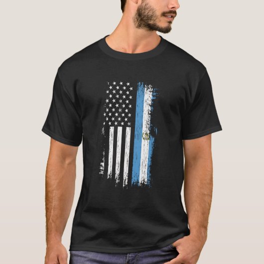 Guatemalan American Flag Pride Guatemala T-Shirt (Vorderseite)