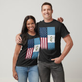Guatemalan Flag  USA And Guatemala Flags Proud T-Shirt (Unisex)