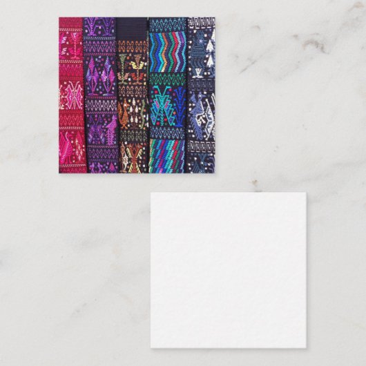 Guatemalan textile designs begleitkarte (Vorne/Hinten)