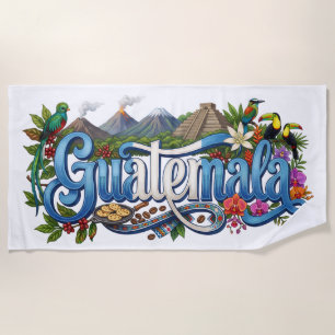 Guatemalas Erbe, Tradition, Flagge & Kultur Strandtuch