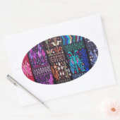 Guatemalas schönes Design Ovaler Aufkleber (Umschlag)