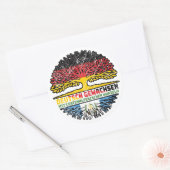 Guatemaltekisch Deutsch Deutschland Baum Runder Aufkleber (Umschlag)