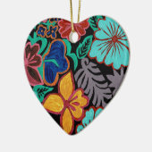 guatemaltekische Blume Keramik Ornament (Links)