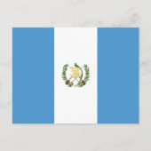 guatemaltekische Flagge, Flagge Guatemalas Postkarte (Vorderseite)