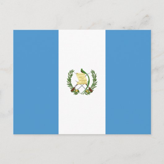 guatemaltekische Flagge, Flagge Guatemalas Postkarte (Vorderseite)