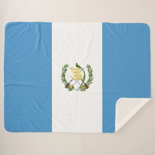 guatemaltekische Flagge Sherpadecke (Vorderseite (Horizontal))