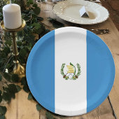 Guatemaltekische Flaggen-Teller, Party, Sport, Gua Pappteller