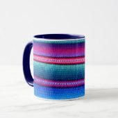 Guatemaltekische Gewebe-Streifen-Tasse Tasse (Vorderseite Links)