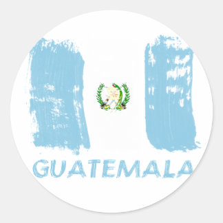 Guatemaltekische Grunge-Designs Runder Aufkleber
