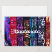 guatemaltekische Textildesigns. Briefpapier (Vorne/Hinten)