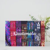 guatemaltekische Textildesigns. Briefpapier (Stehend Vorderseite)