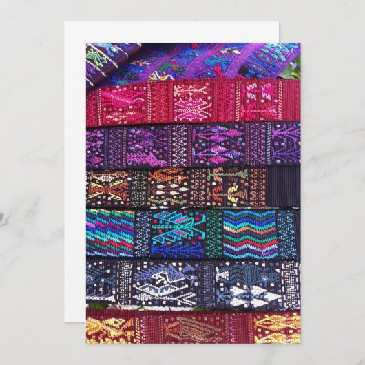 guatemaltekische Textildesigns Dankeskarte (Vorne/Hinten)