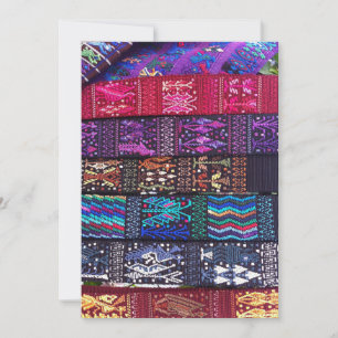 guatemaltekische Textildesigns Dankeskarte