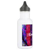 guatemaltekische Textildesigns. Edelstahlflasche (Links)