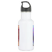 guatemaltekische Textildesigns. Edelstahlflasche (Rückseite)