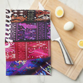 guatemaltekische Textildesigns. Handtuch (Viertel Falte)