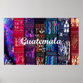 guatemaltekische Textildesigns. Poster (Vorne)
