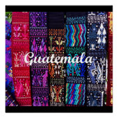 guatemaltekische Textildesigns. Poster (Vorderseite)