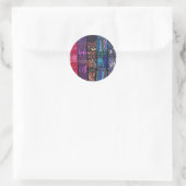 guatemaltekische Textildesigns Runder Aufkleber (Tasche)