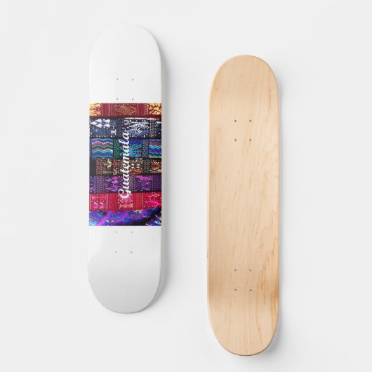 guatemaltekische Textildesigns. Skateboard (Vorderseite)