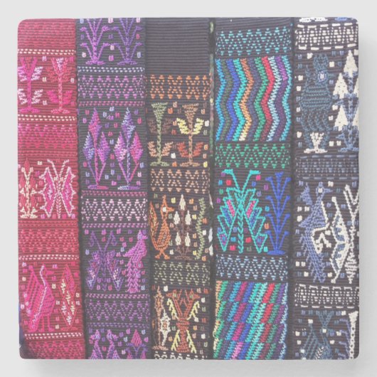 guatemaltekische Textildesigns Steinuntersetzer (Vorderseite)