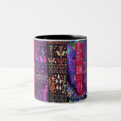 guatemaltekische Textildesigns Zweifarbige Tasse (Mittel)